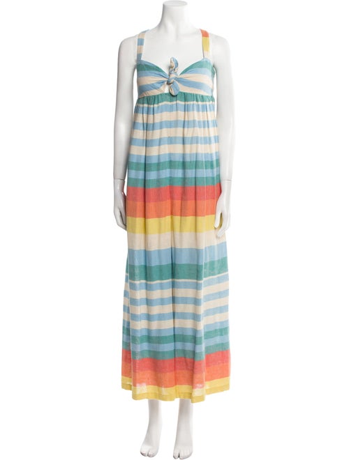 Mara Hoffman Striped Square Neckline Jumpsuit