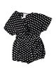 Mara Hoffman Polka Dot Print V-Neck Romper