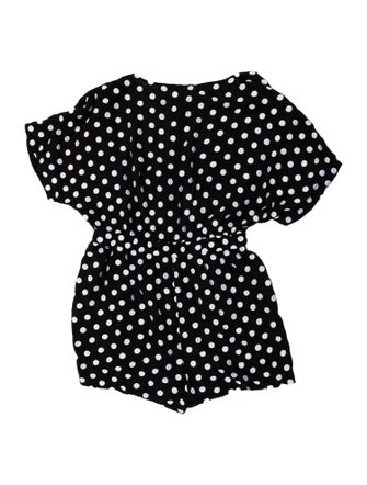 Mara Hoffman Polka Dot Print V-Neck Romper