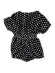 Mara Hoffman Polka Dot Print V-Neck Romper