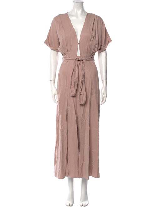 Mara Hoffman Plunge Neckline Jumpsuit