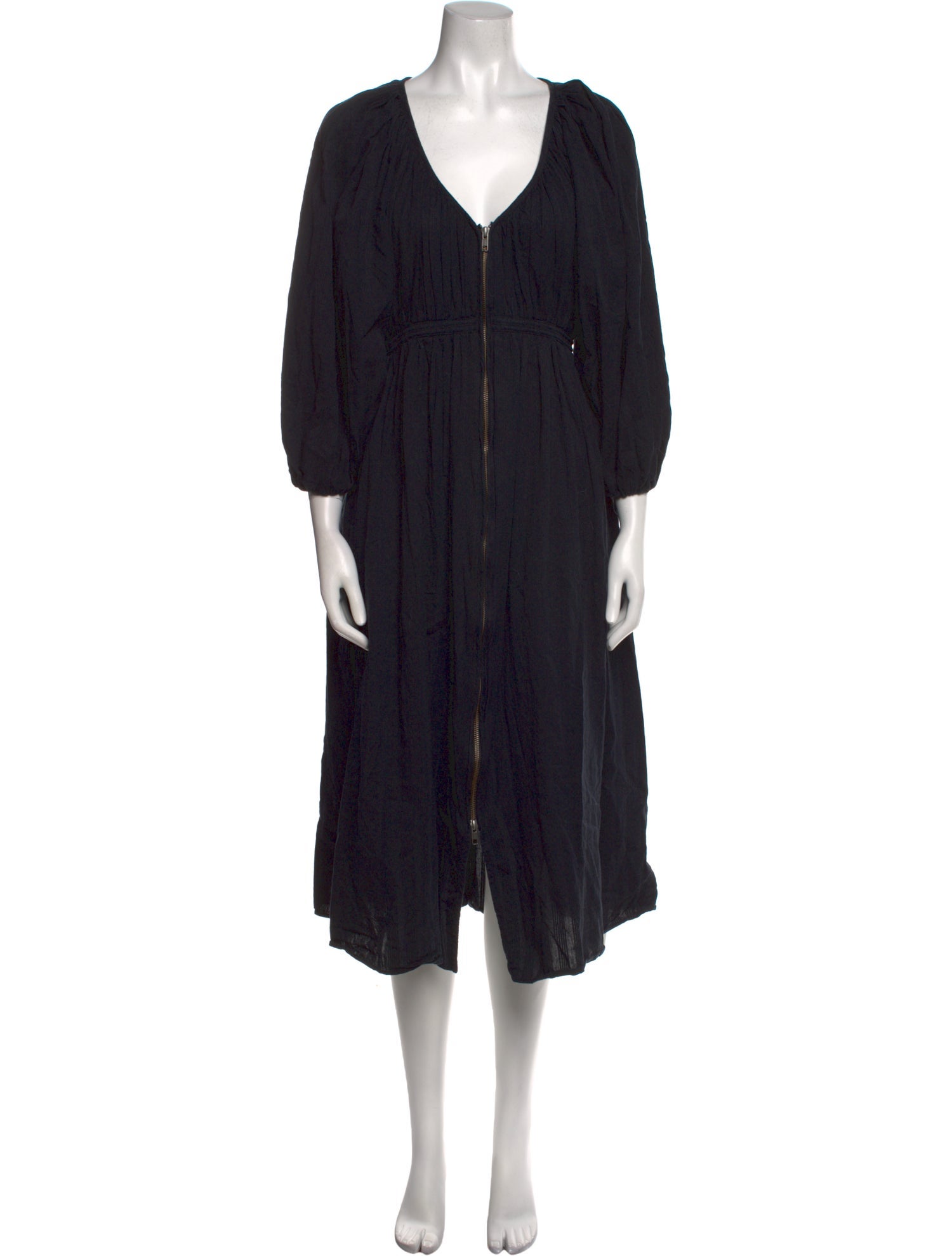 Mara Hoffman V-Neck Midi Length Dress