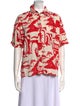 Mara Hoffman Hemp Printed Button-Up Top
