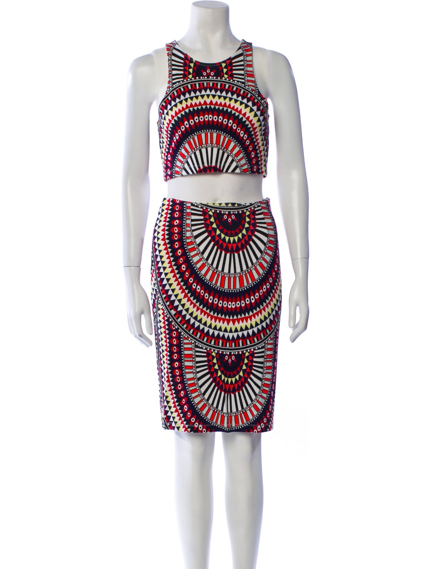 Mara Hoffman Printed Keyhole Accent Skirt Set