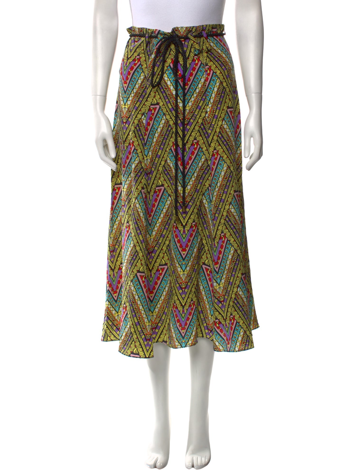 Mara Hoffman Silk Midi Length Skirt w/ Tags