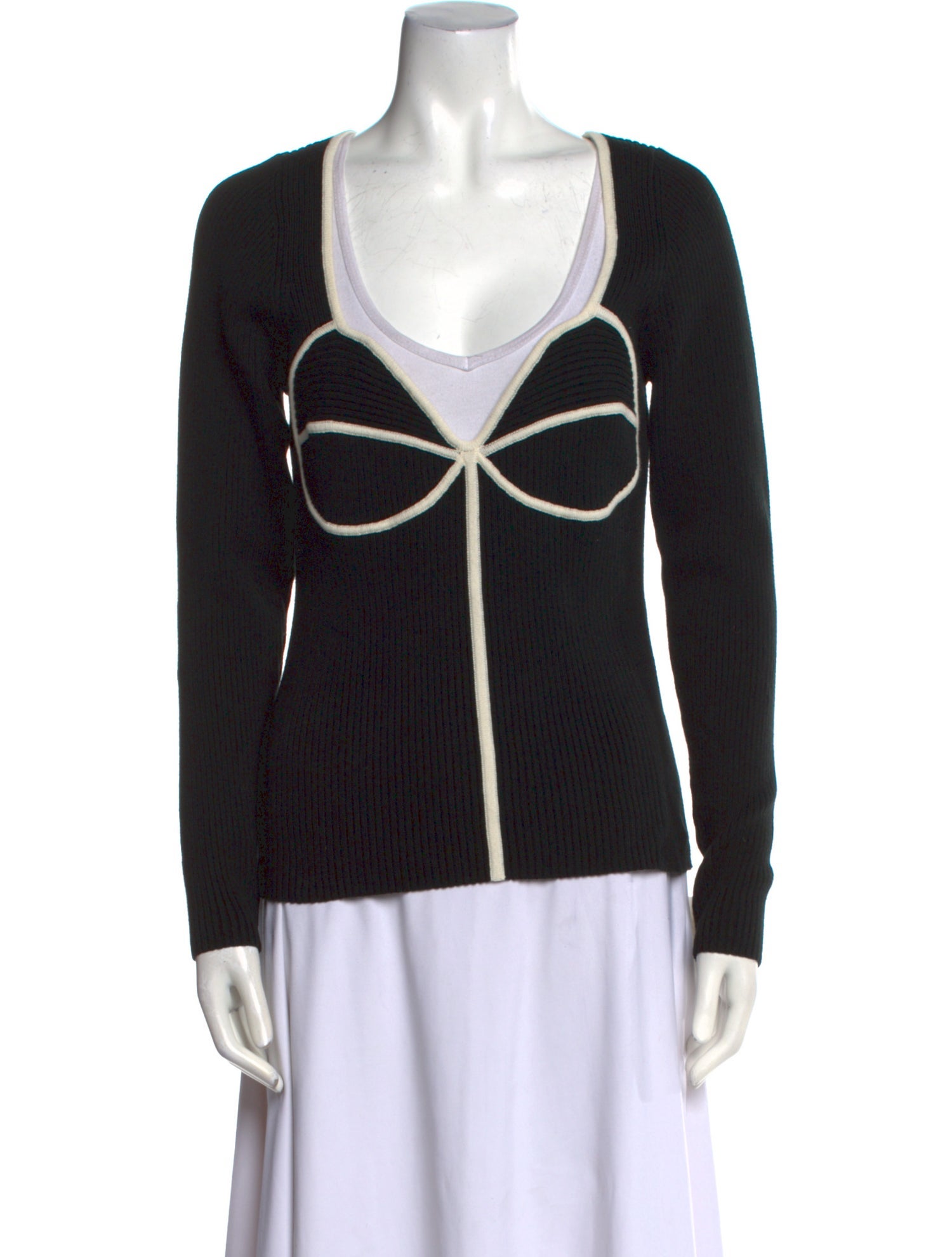 Mara Hoffman Printed V-Neck Sweater