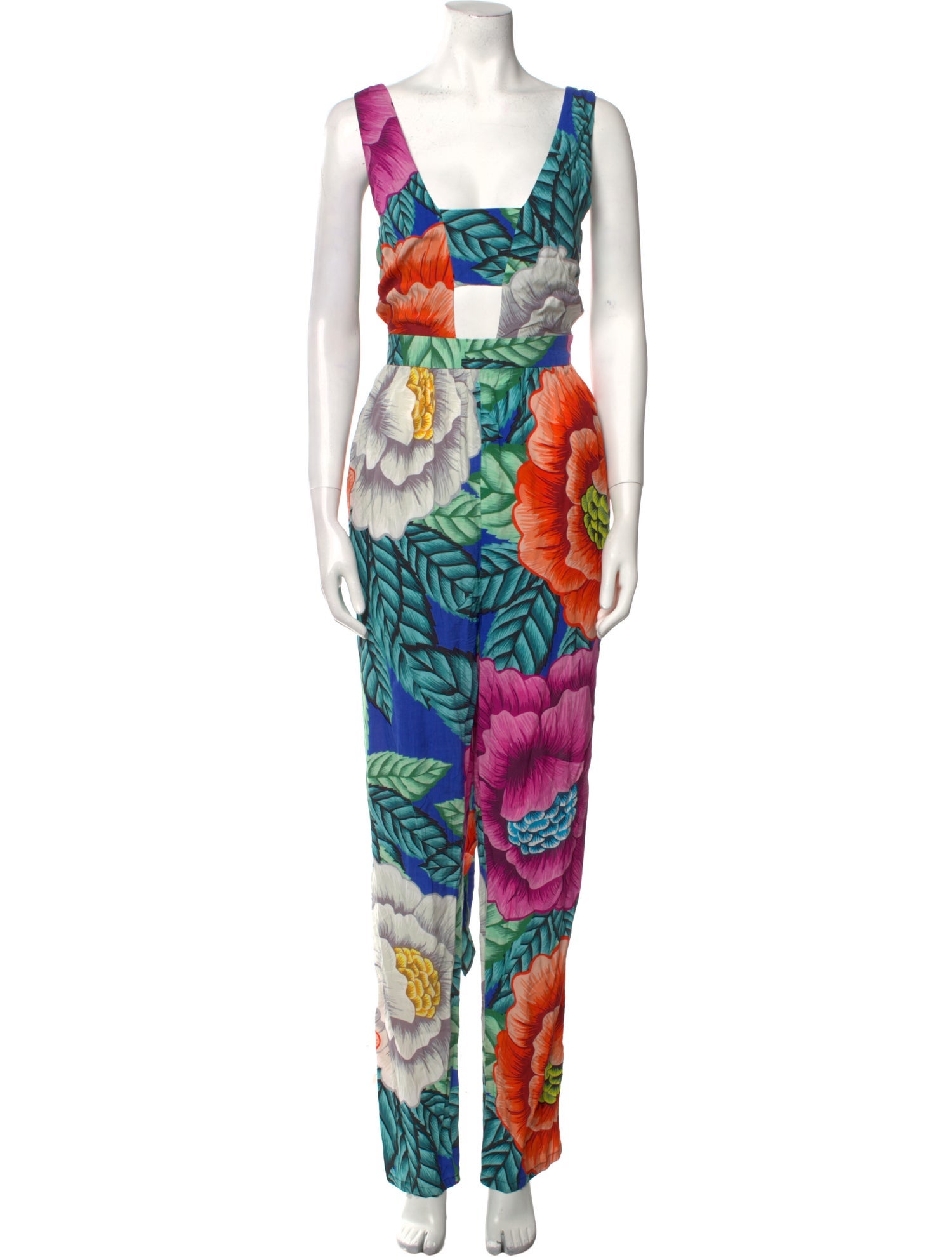 Mara Hoffman Paisley Print Square Neckline Jumpsuit