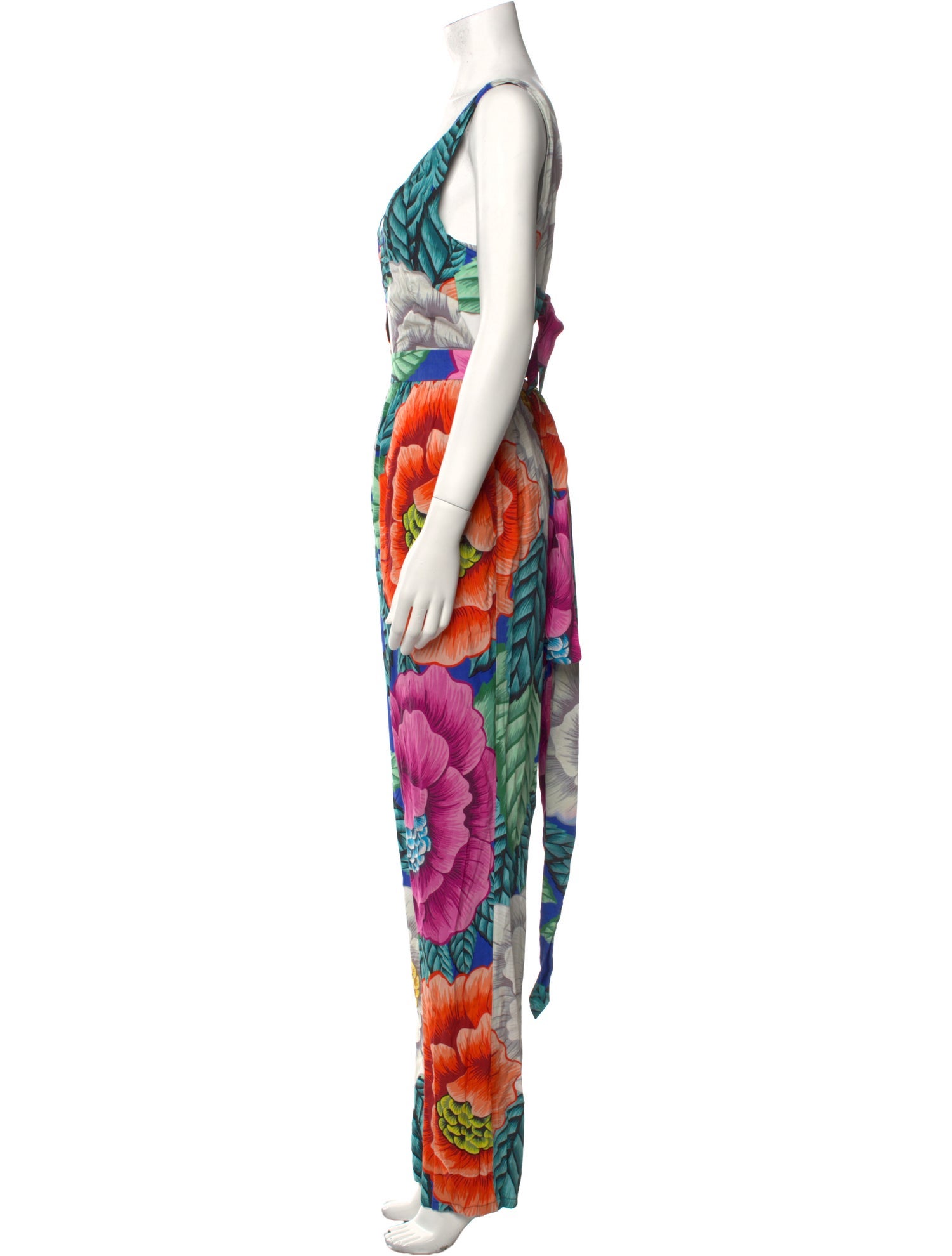 Mara Hoffman Paisley Print Square Neckline Jumpsuit