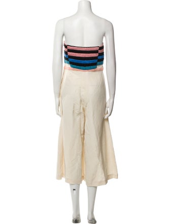 Mara Hoffman Linen Strapless Jumpsuit