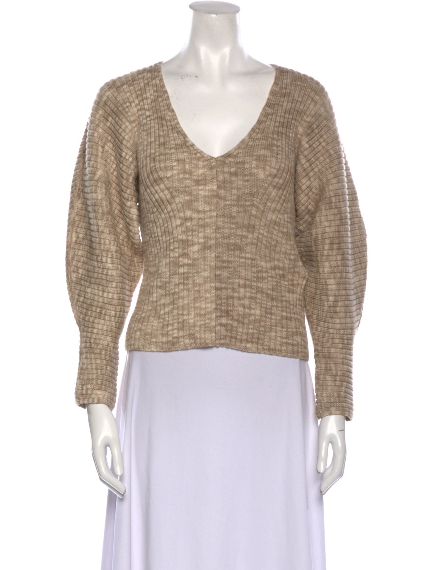 Mara Hoffman V-Neck Three-Quarter Sleeve Top