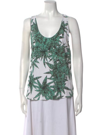 Mara Hoffman Printed Scoop Neck Top