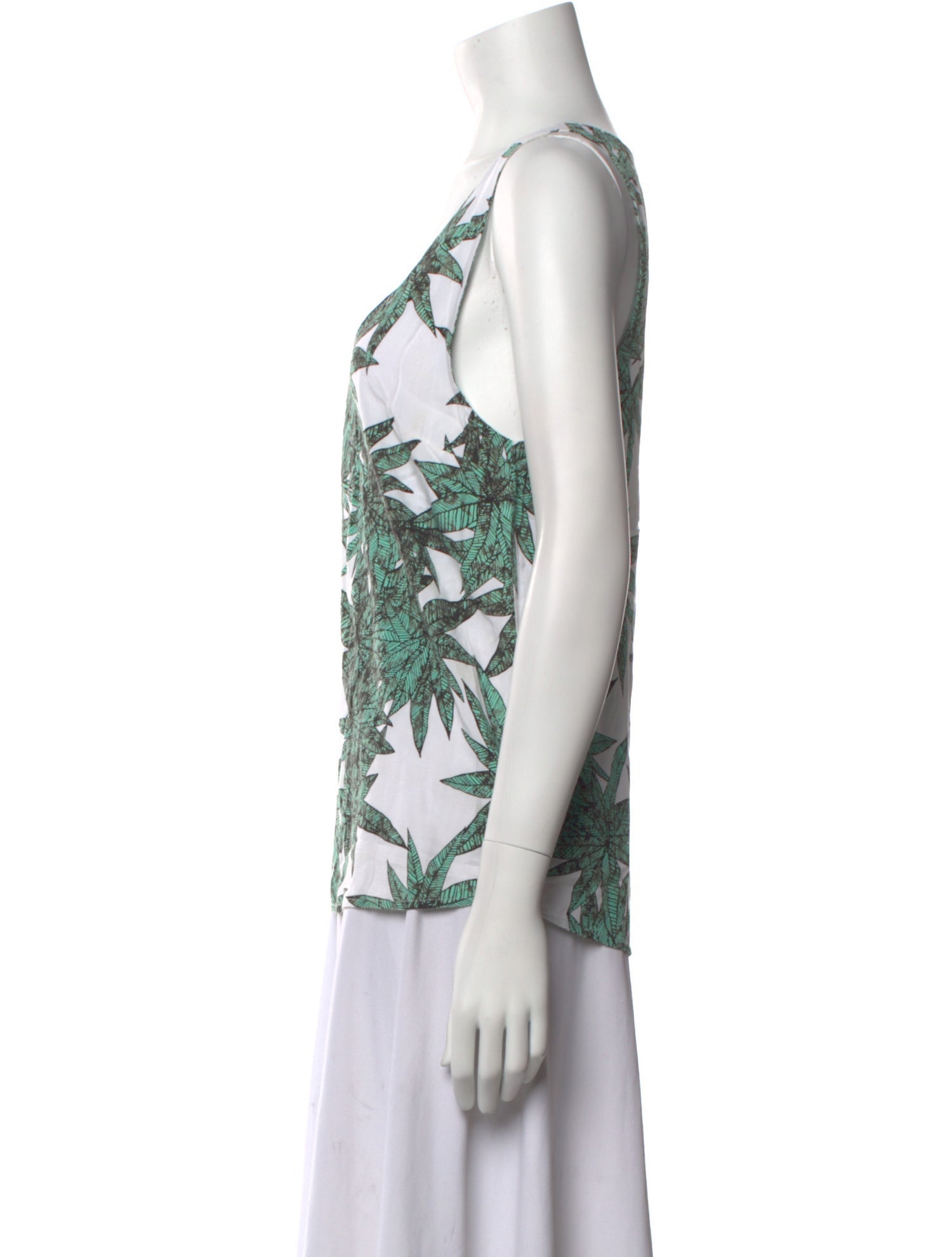 Mara Hoffman Printed Scoop Neck Top