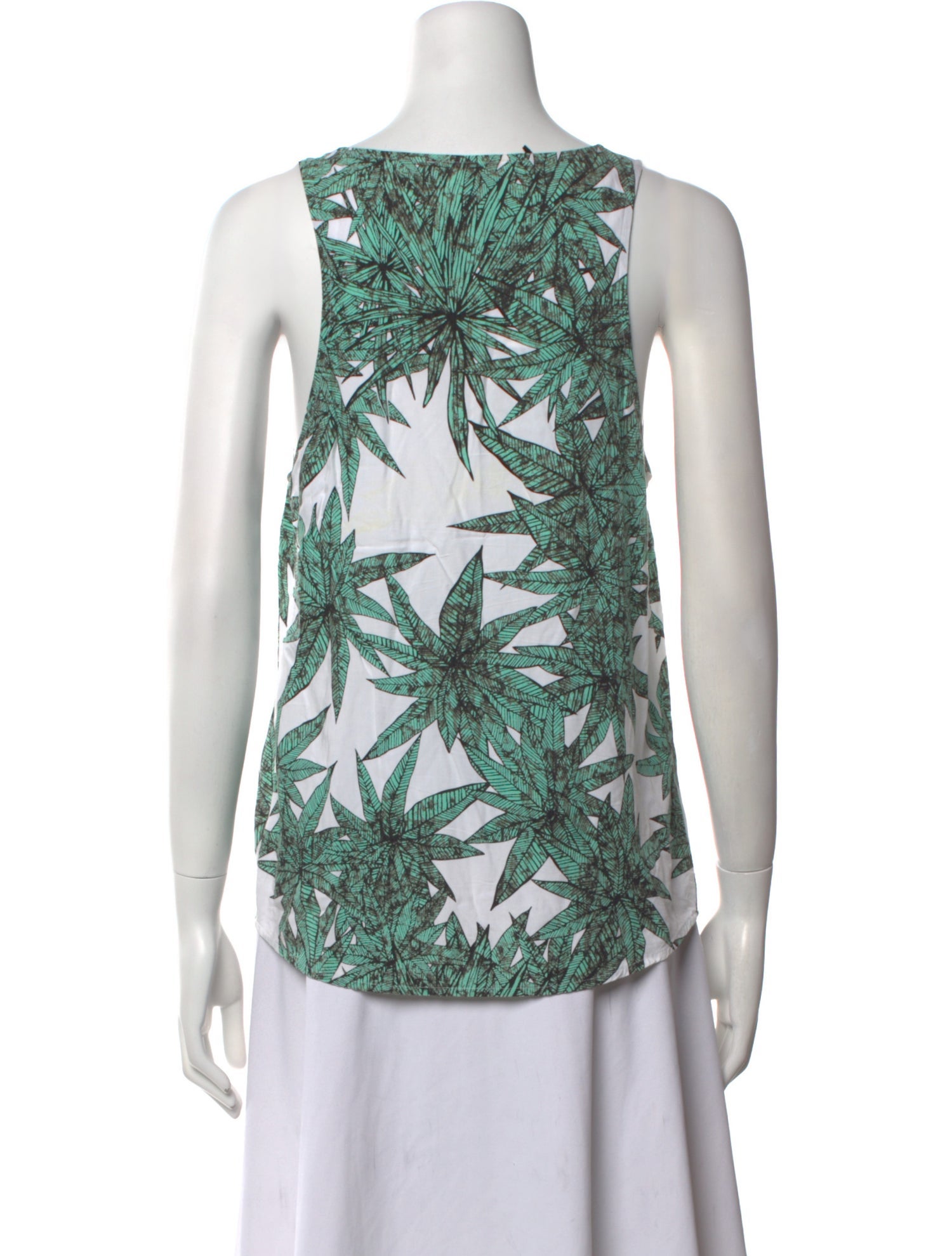 Mara Hoffman Printed Scoop Neck Top