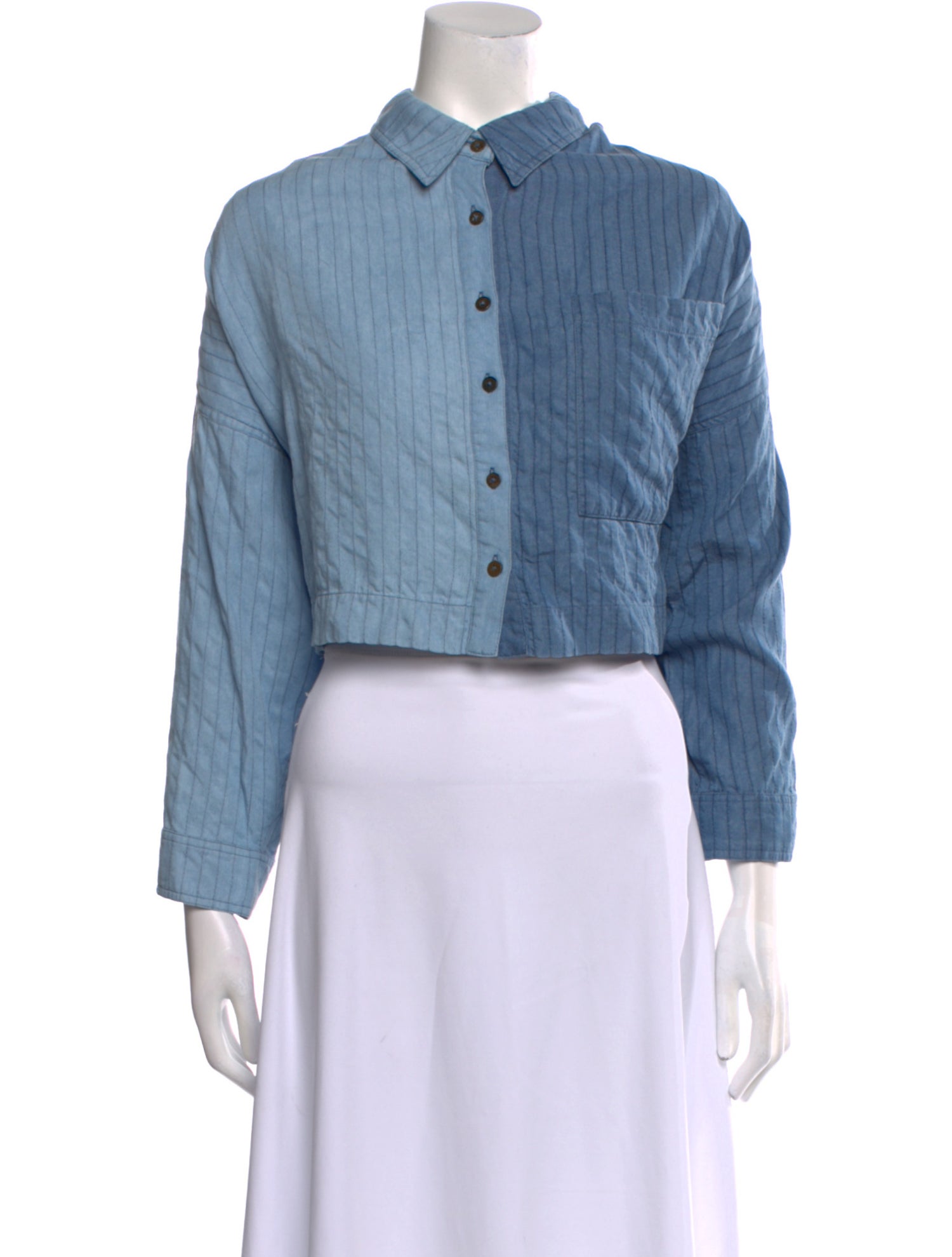 Mara Hoffman Long Sleeve Crop Top