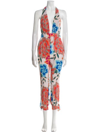 Mara Hoffman Printed Halterneck Jumpsuit