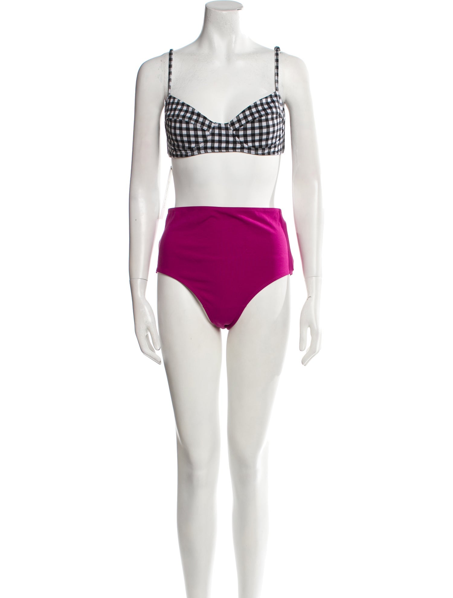 Mara Hoffman Plaid Print Bikini
