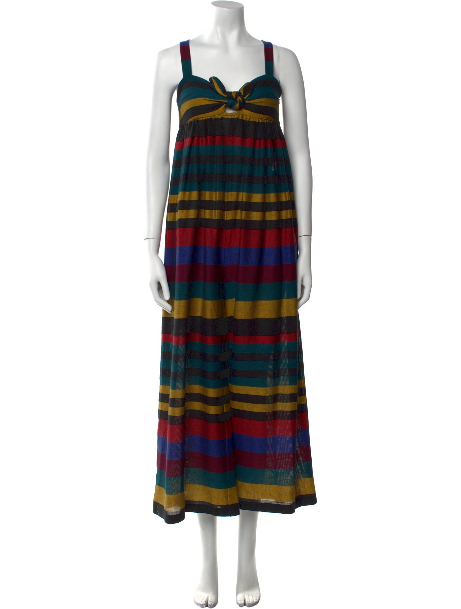 Mara Hoffman Striped Square Neckline Jumpsuit