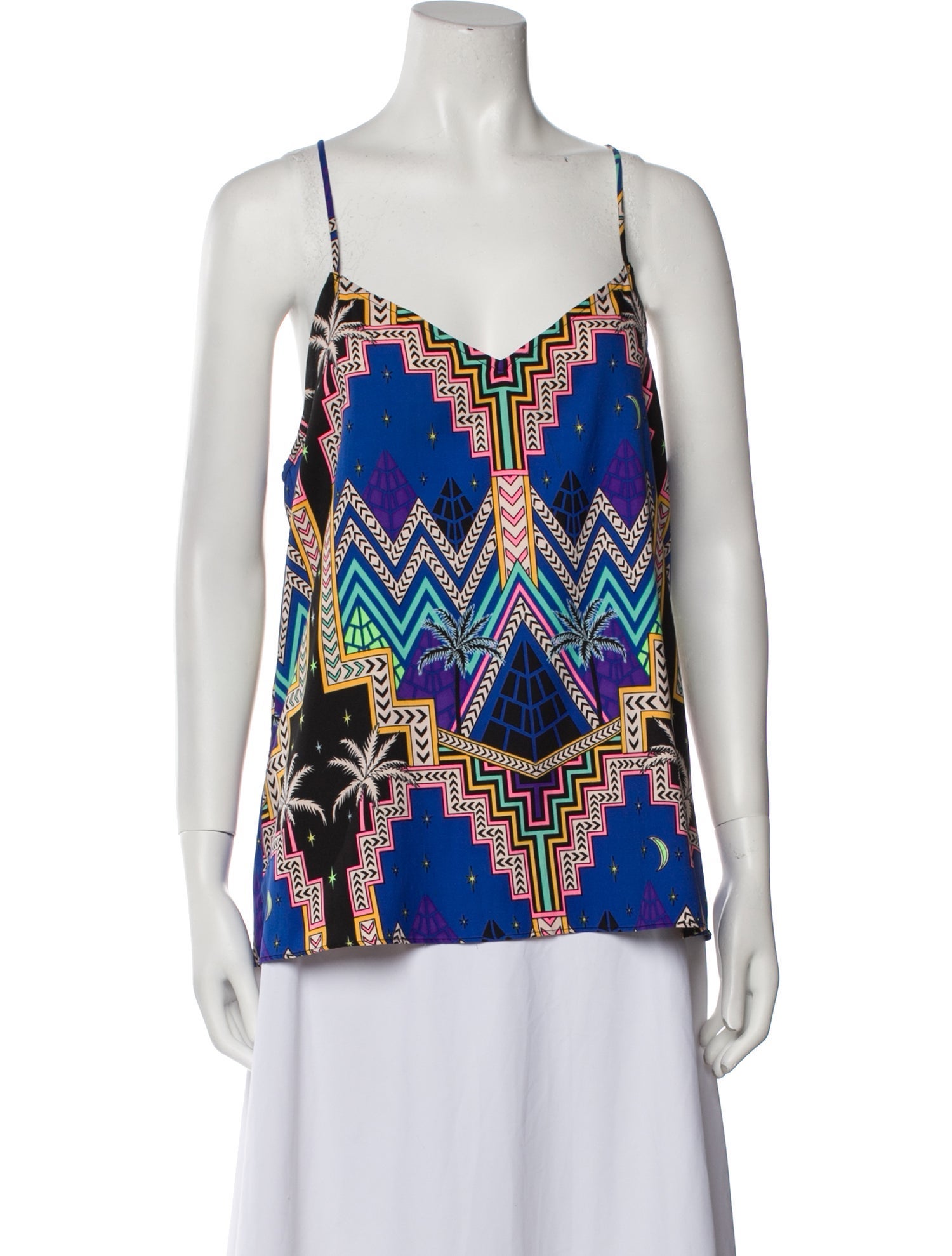 Mara Hoffman Printed V-Neck Top