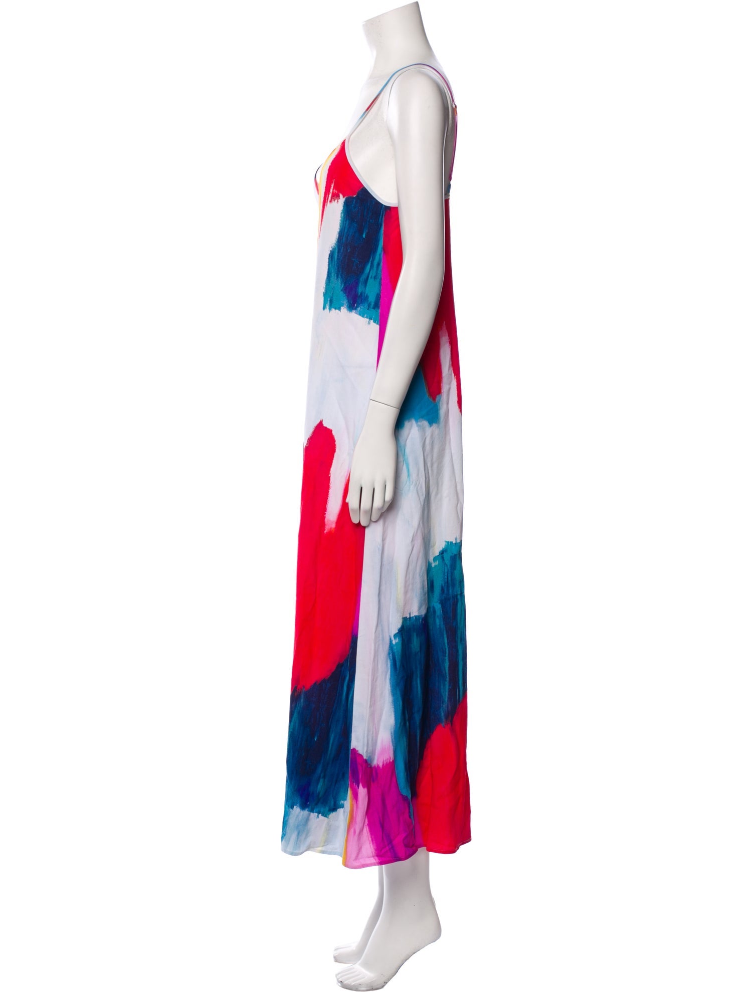 Mara Hoffman Tie-Dye Print V-Neck Jumpsuit