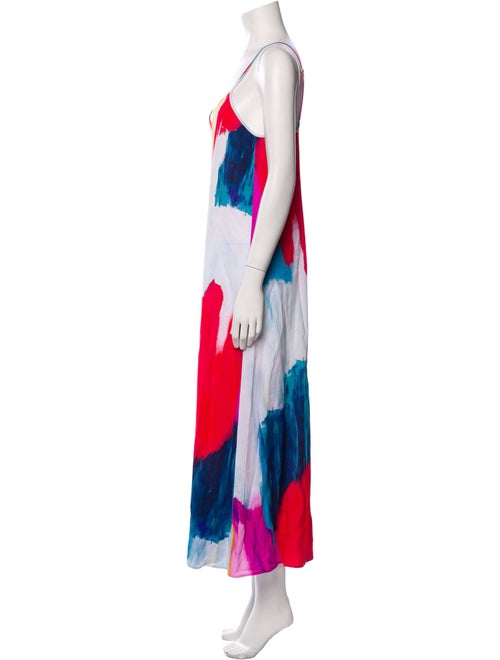 Mara Hoffman Tie-Dye Print V-Neck Jumpsuit