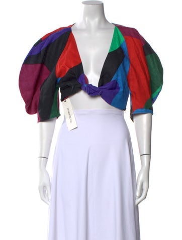 Mara Hoffman Tops Hemp Printed Crop Top XS