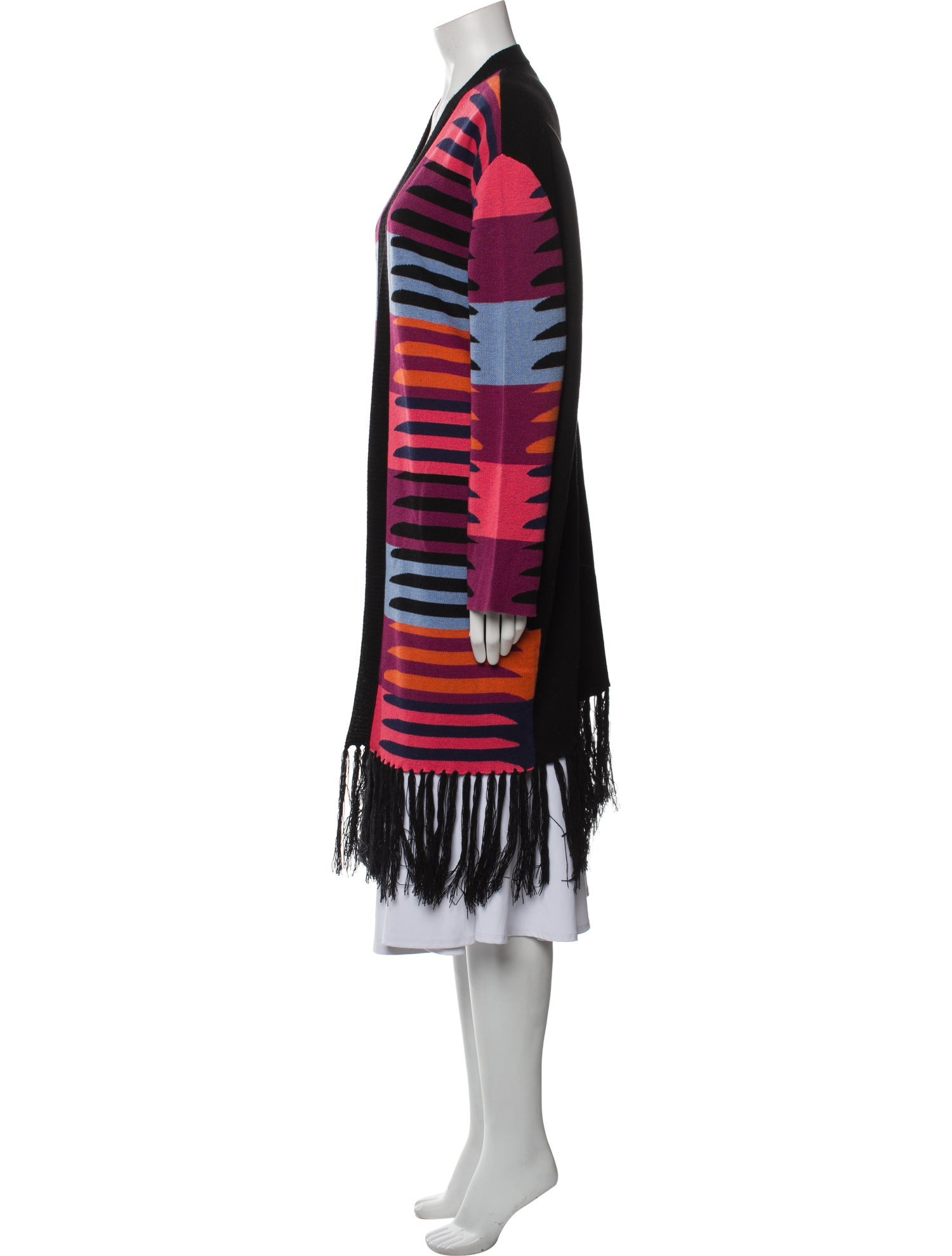 Mara Hoffman Striped Open Front Sweater