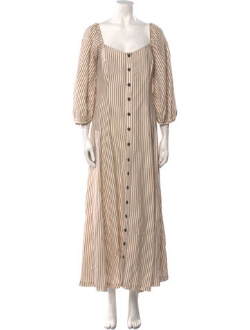 Mara Hoffman Dresses Striped Long Dress L