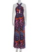 Mara Hoffman Printed V-Neck Jumpsuit