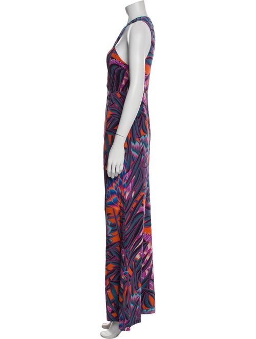 Mara Hoffman Printed V-Neck Jumpsuit