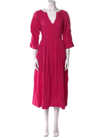 Mara Hoffman V-Neck Long Dress