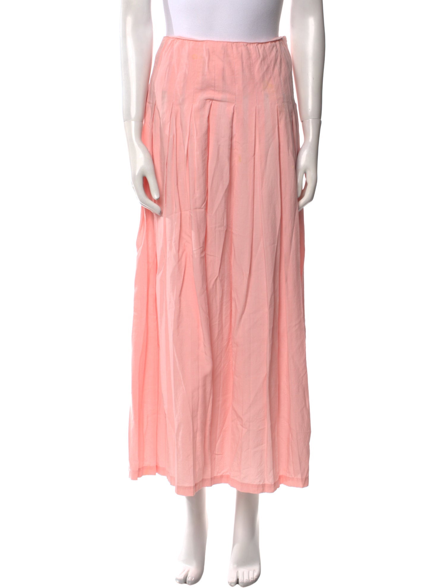 Mara Hoffman Pleated Accents Midi Length Skirt