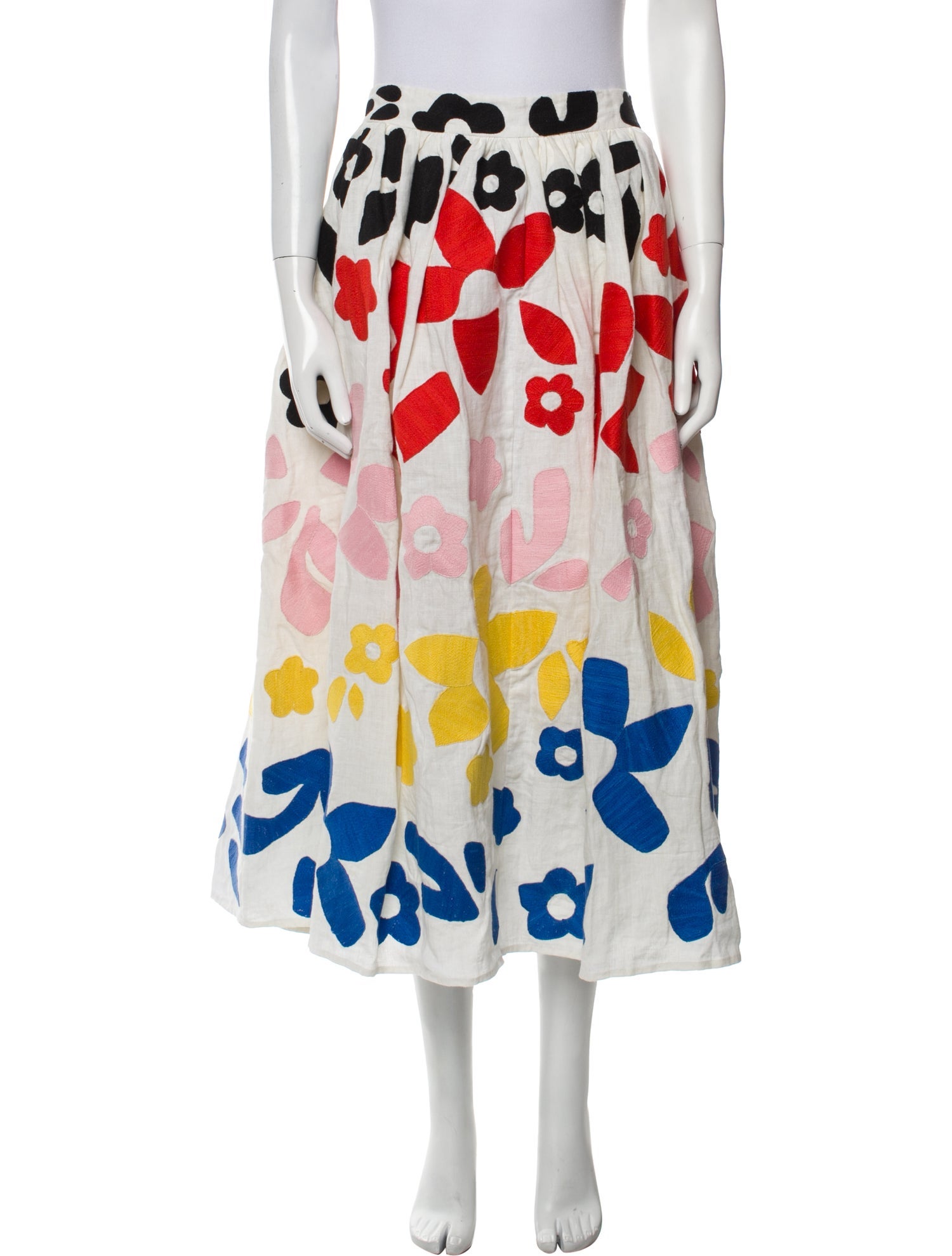 Mara Hoffman Linen Midi Length Skirt