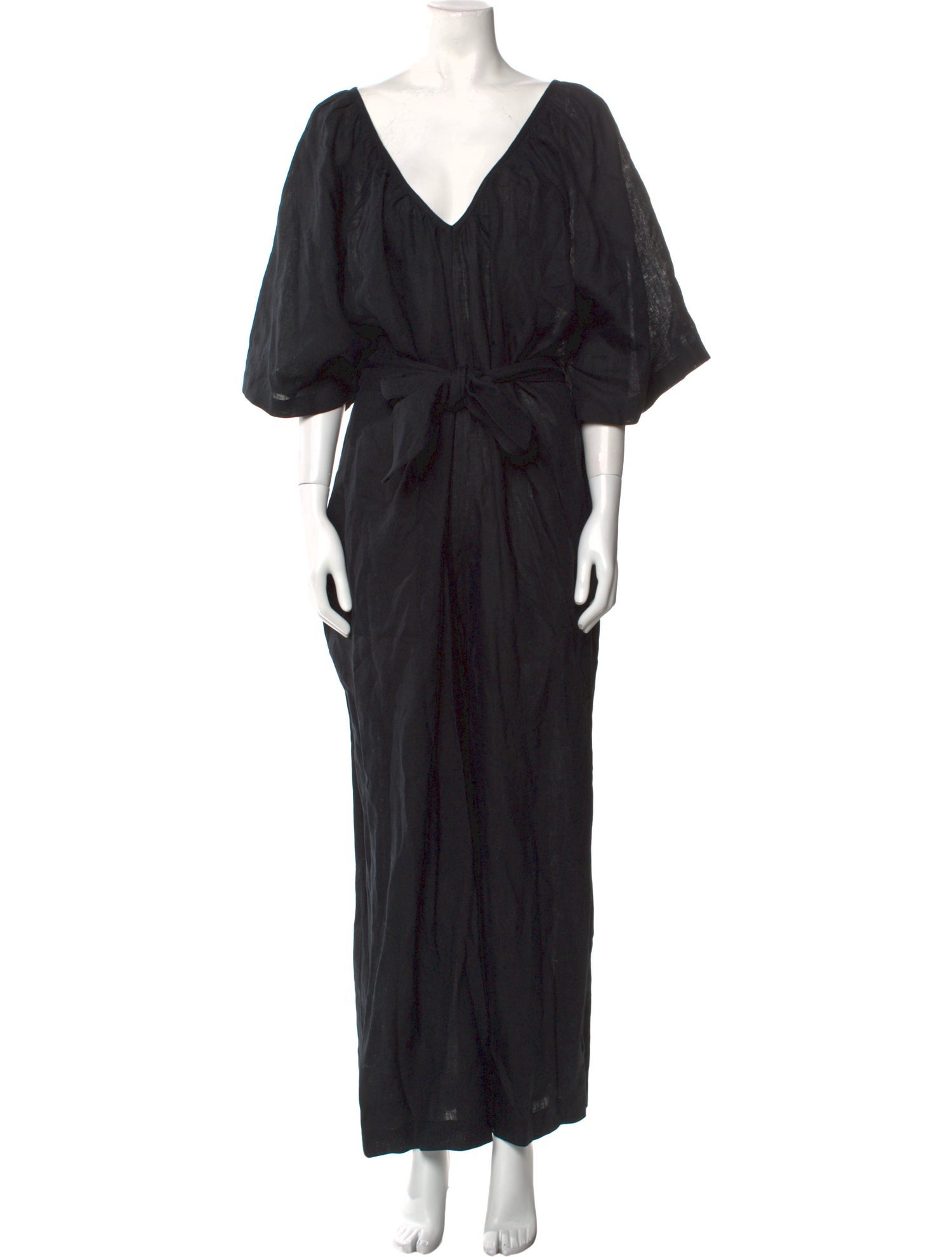 Mara Hoffman Linen V-Neck Jumpsuit