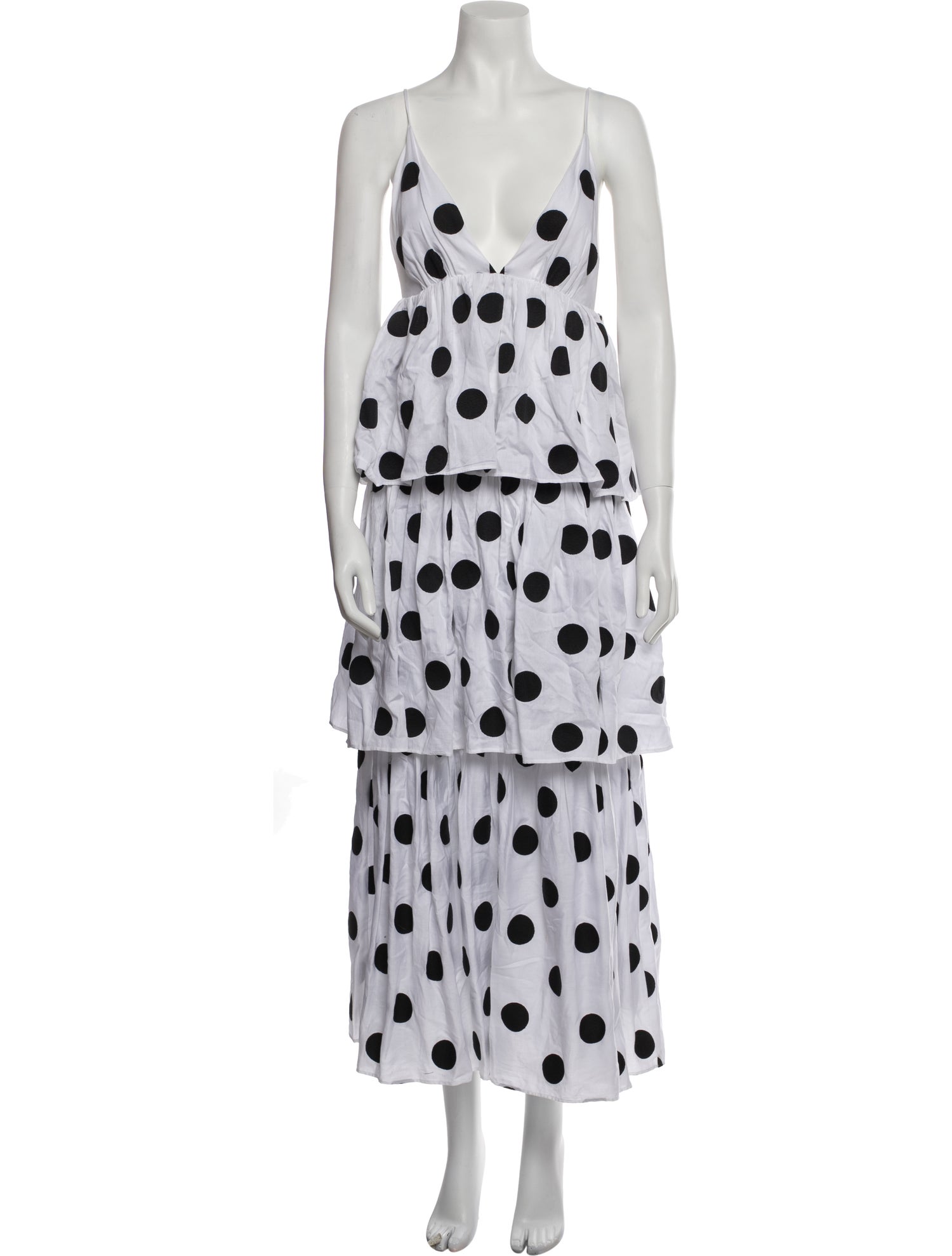 Mara Hoffman Polka Dot Print Long Dress