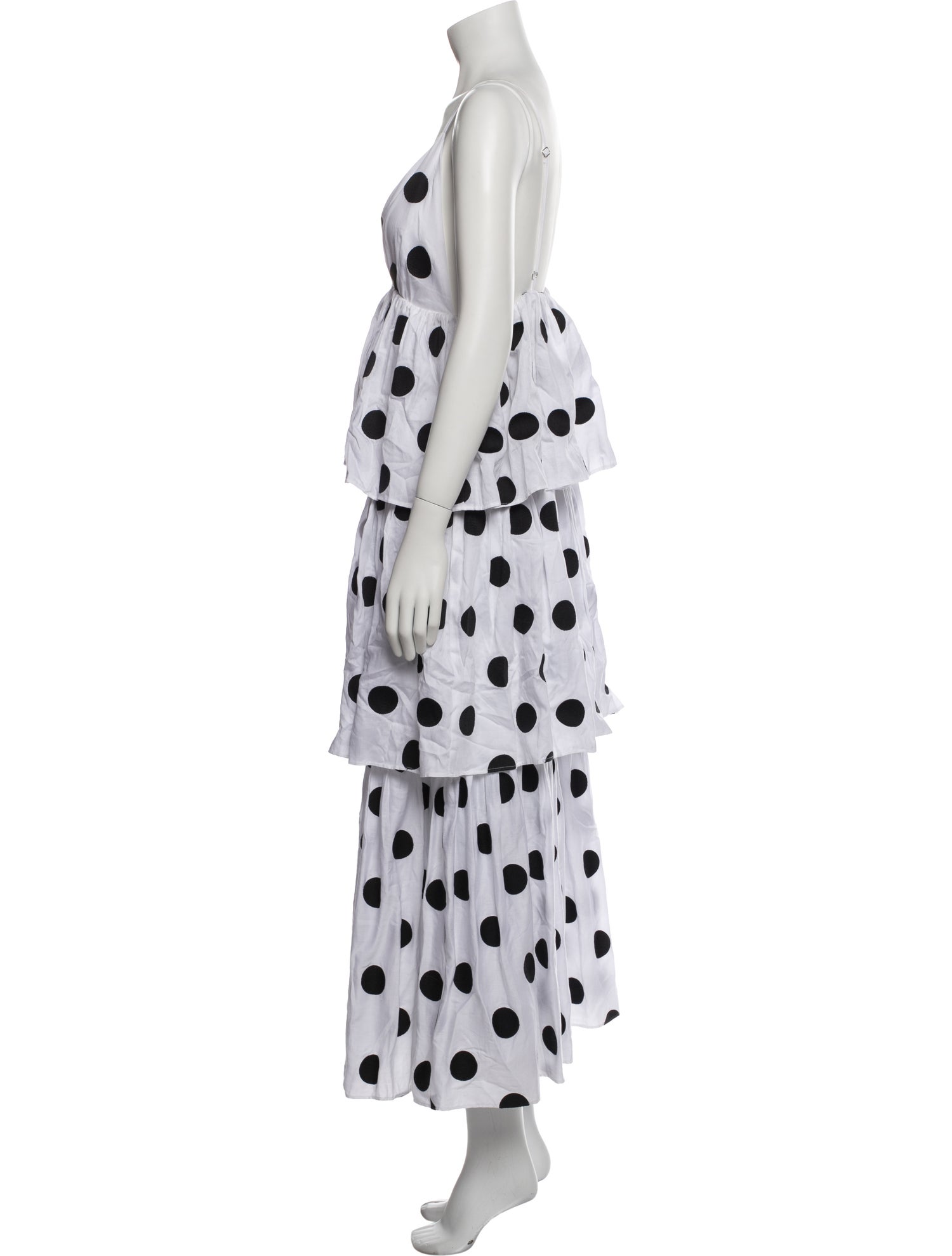 Mara Hoffman Polka Dot Print Long Dress