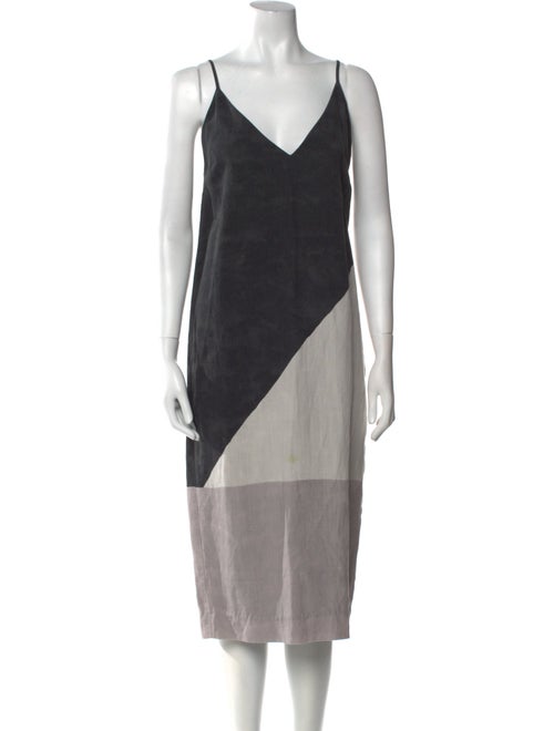 Mara Hoffman Colorblock Pattern Midi Length Dress