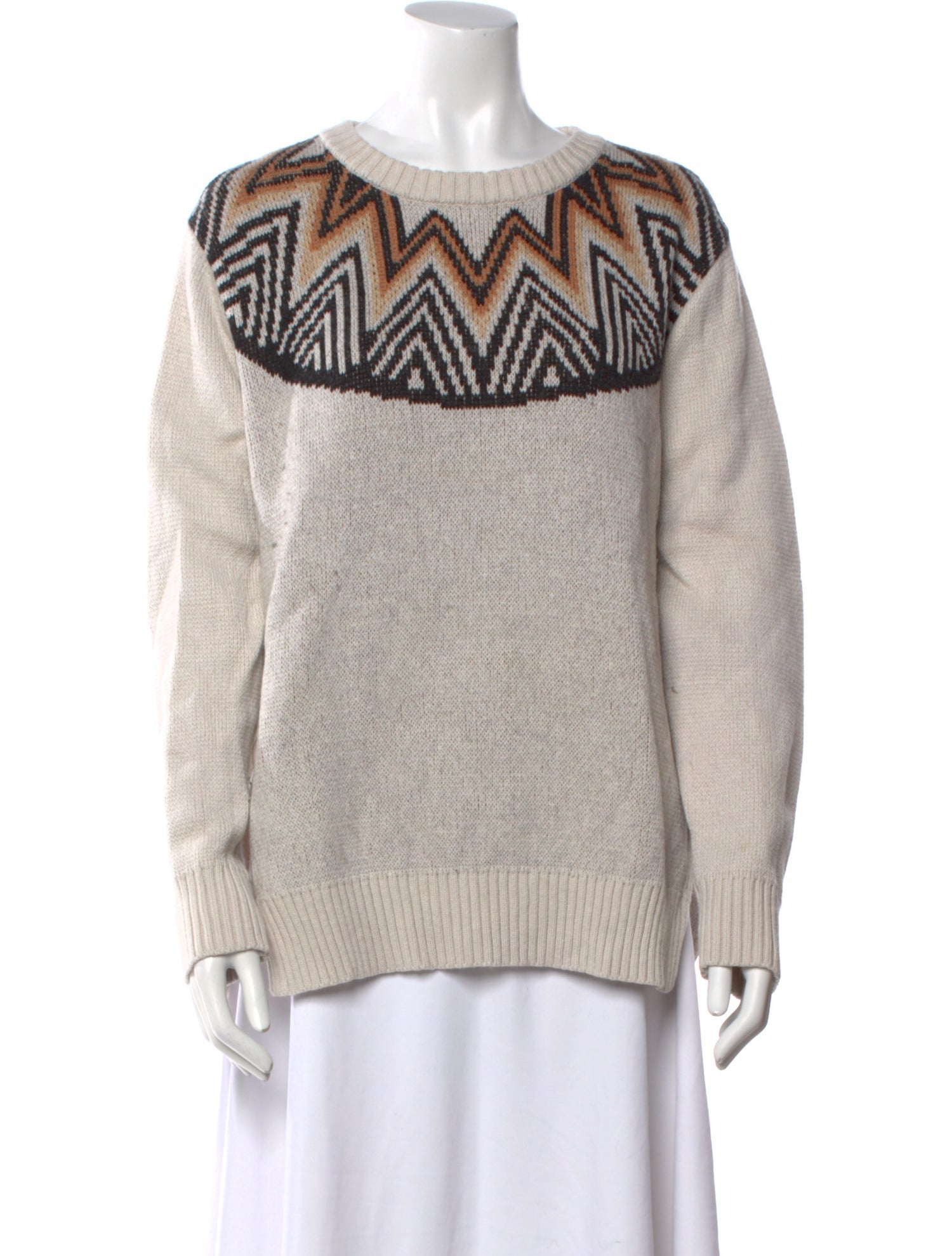 Mara Hoffman Printed Scoop Neck Sweater