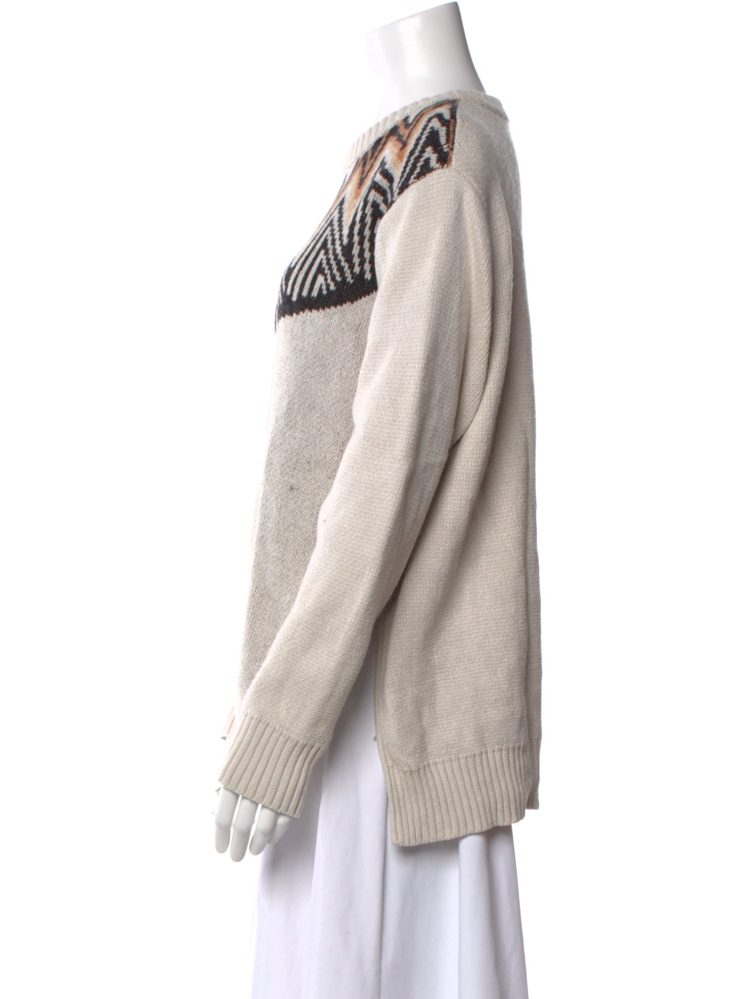 Mara Hoffman Printed Scoop Neck Sweater