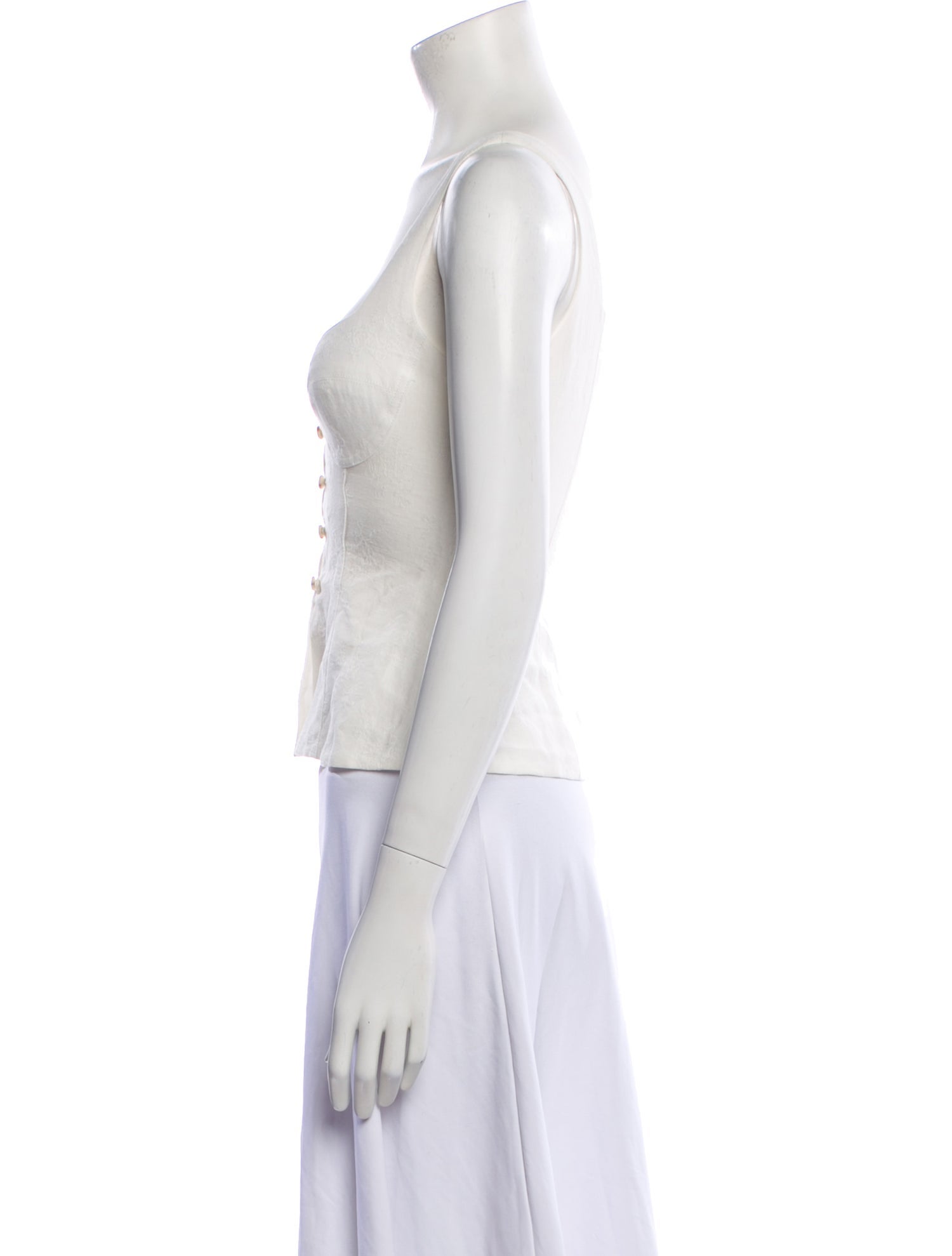 Mara Hoffman Square Neckline Sleeveless Crop Top