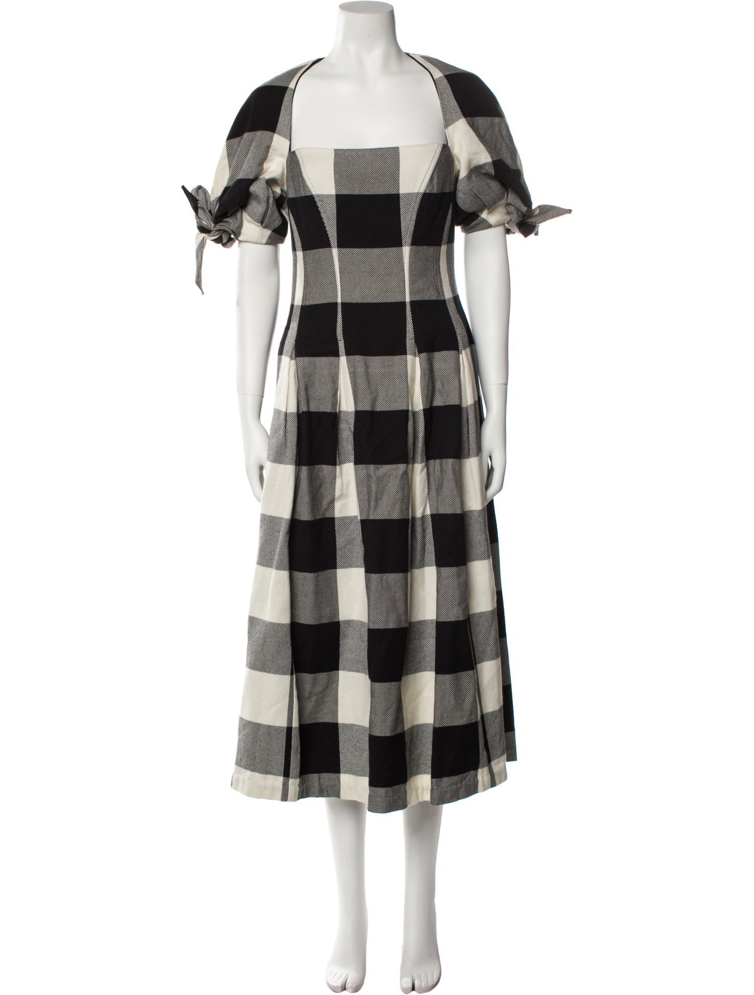 Mara Hoffman Plaid Print Long Dress