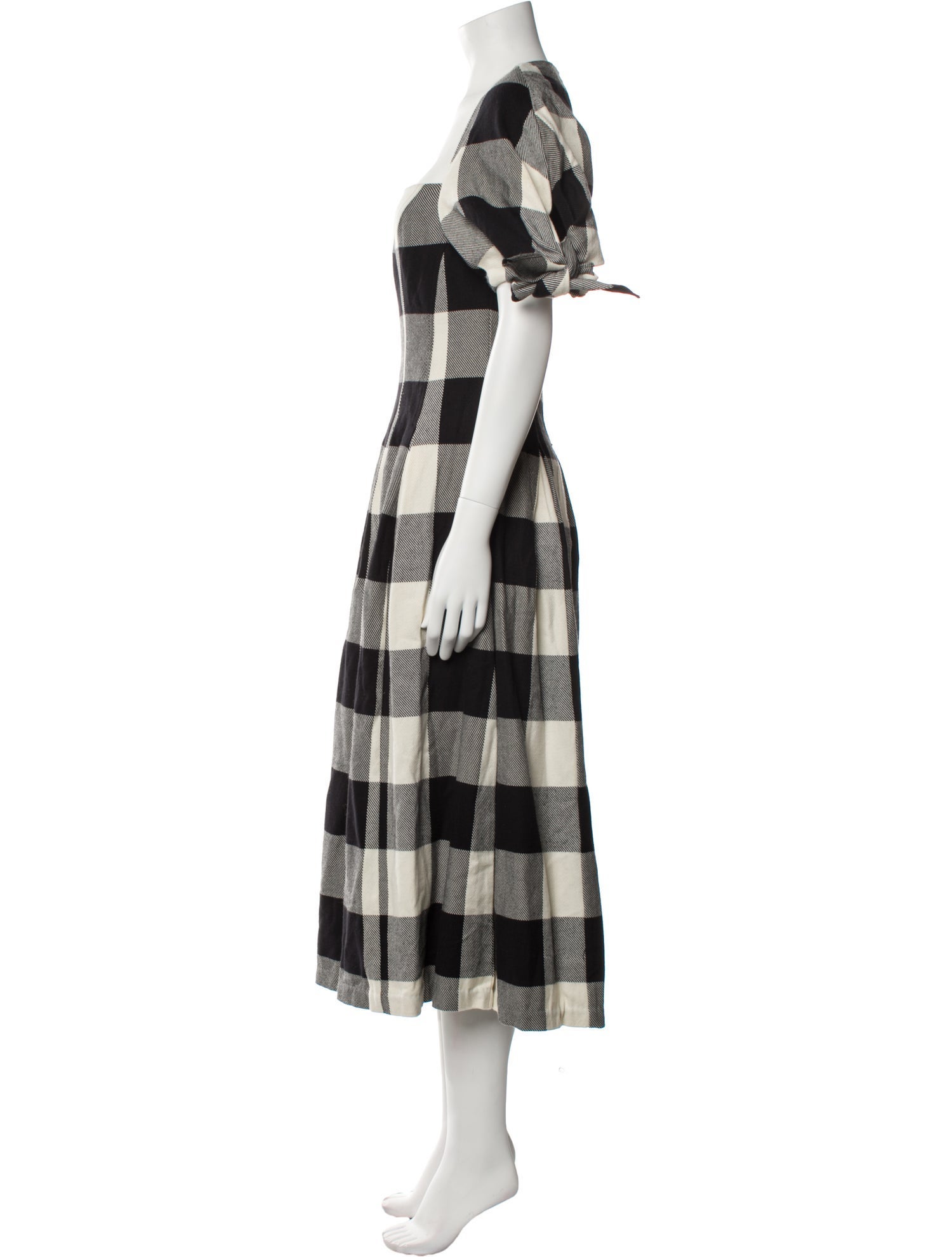 Mara Hoffman Plaid Print Long Dress