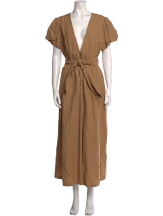 Mara Hoffman V-Neck Long Dress