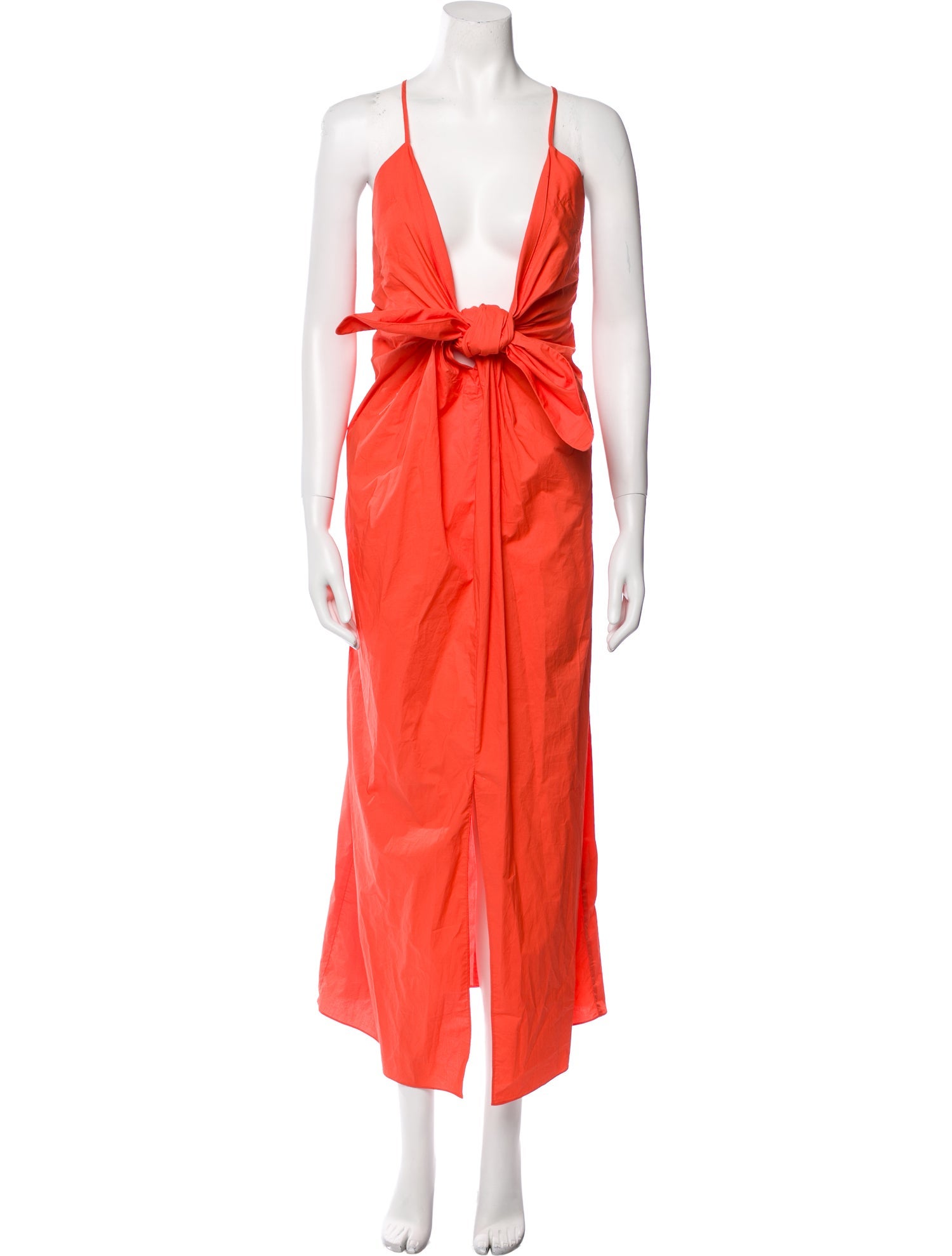 Mara Hoffman Plunge Neckline Long Dress