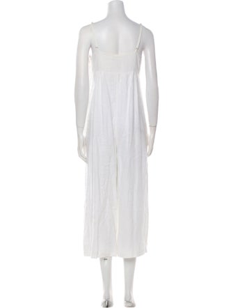 Mara Hoffman Linen V-Neck Jumpsuit