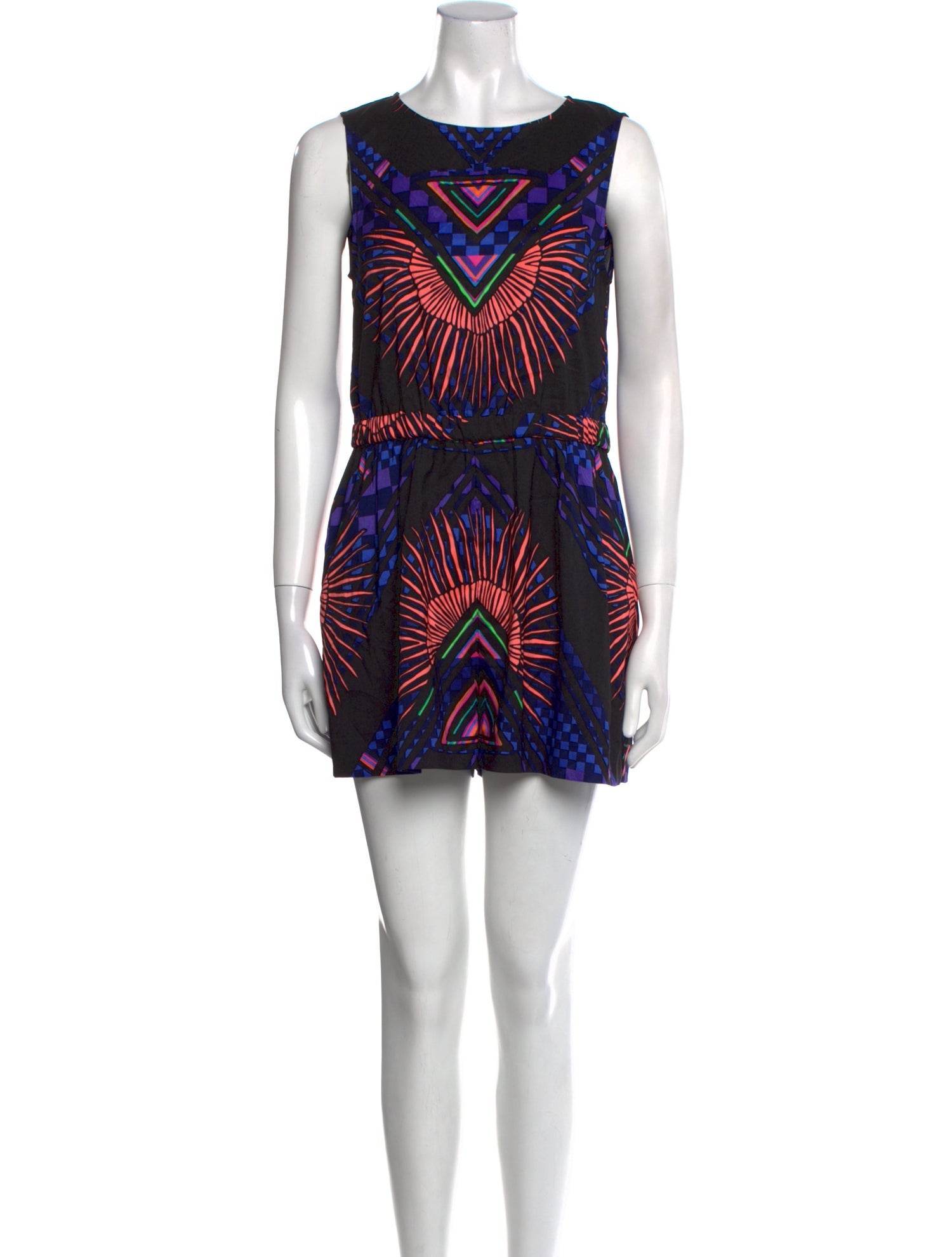 Mara Hoffman Printed Scoop Neck Romper