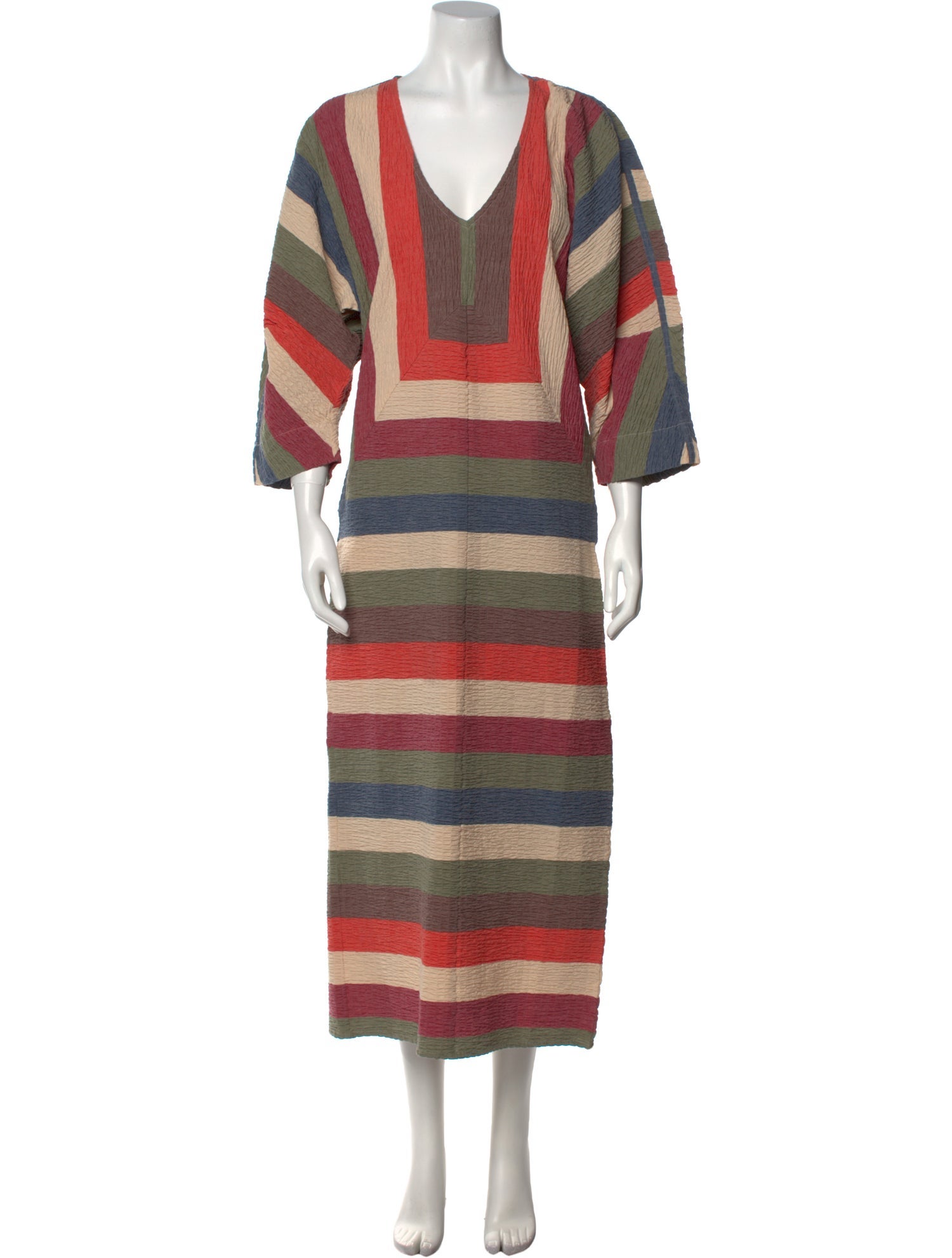 Mara Hoffman Striped Midi Length Dress w/ Tags