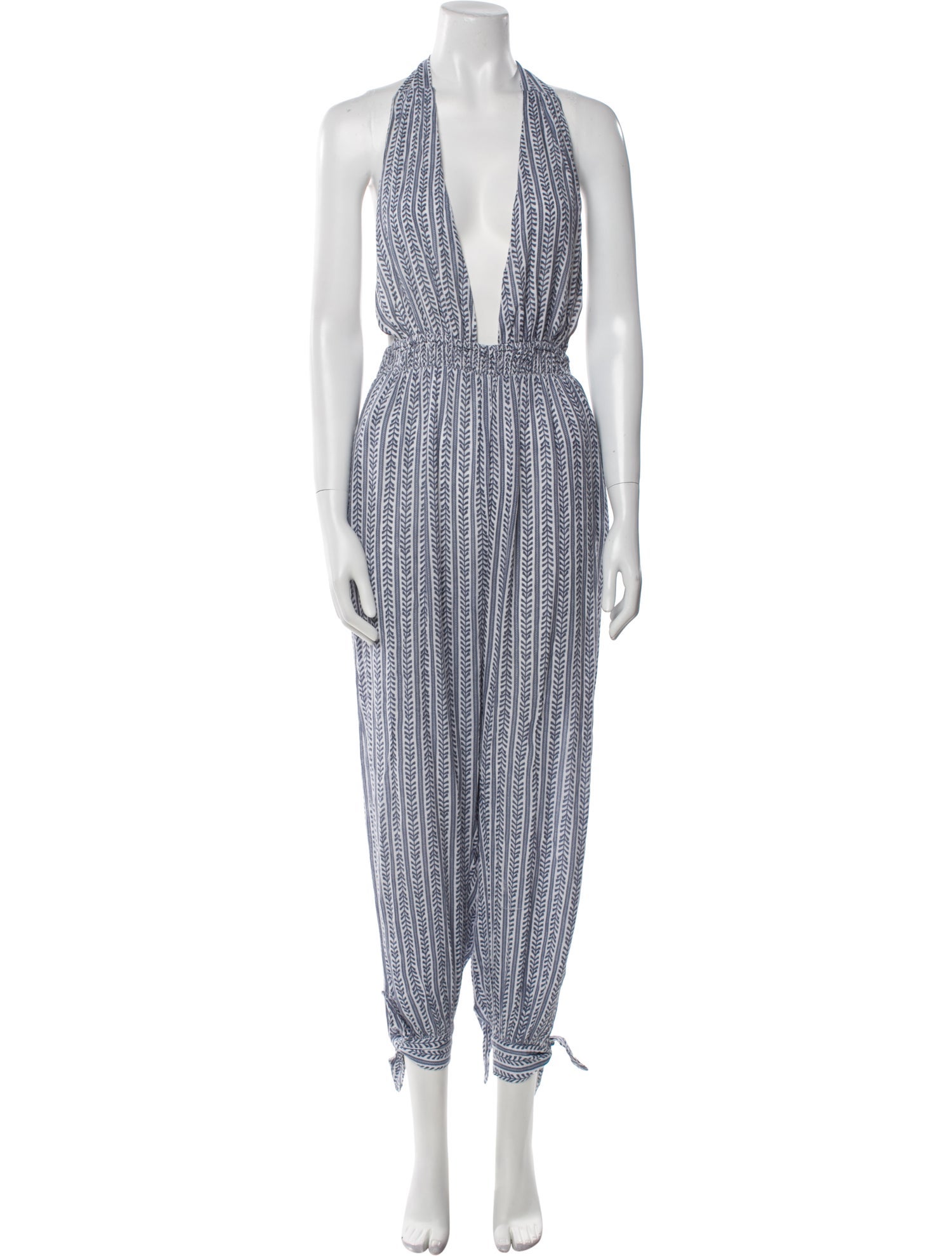 Mara Hoffman Printed Halterneck Jumpsuit