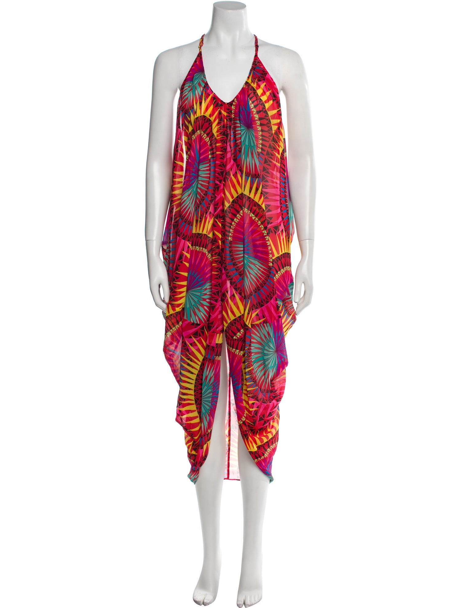 Mara Hoffman Printed Embroidered Accent Cover-Up