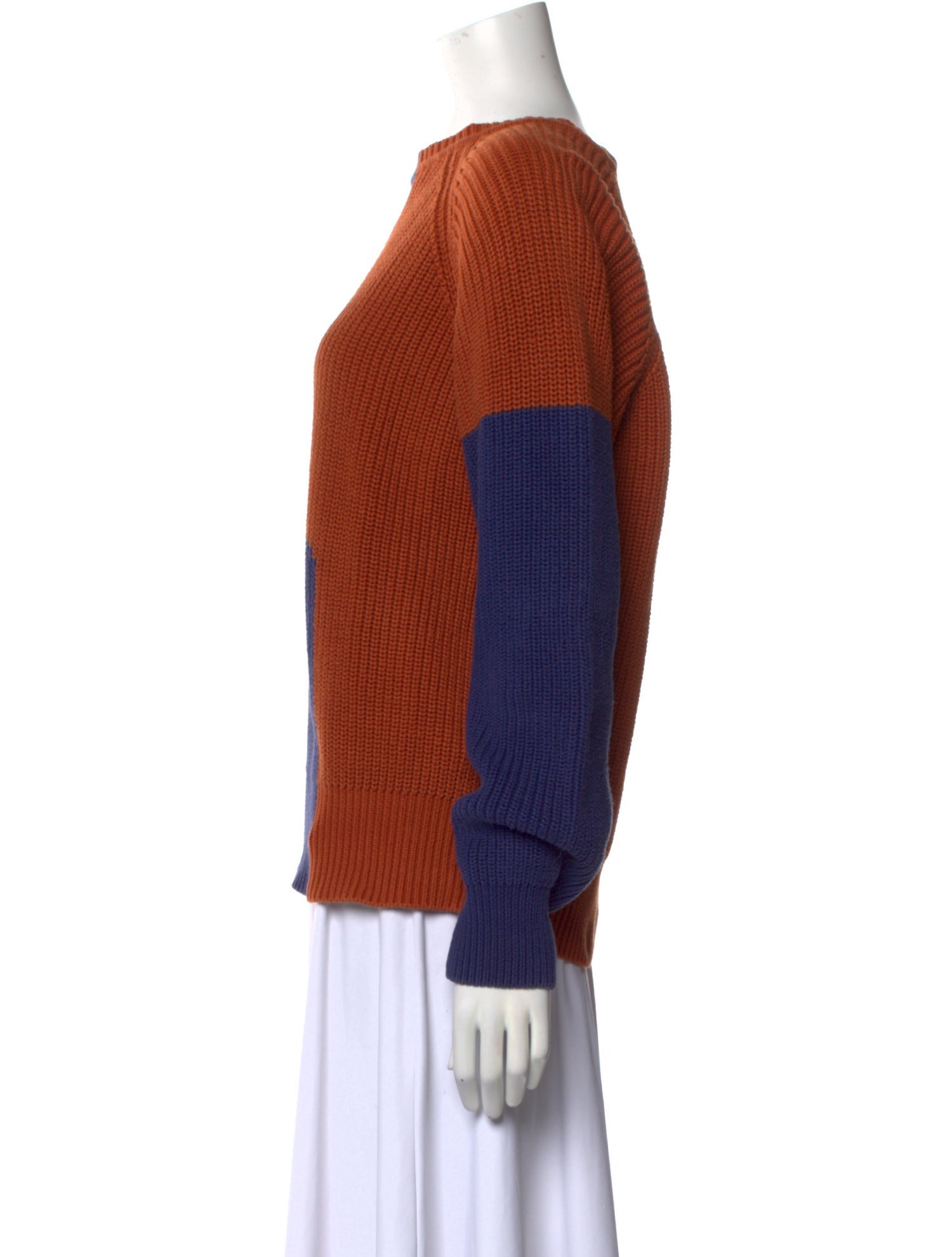 Mara Hoffman Colorblock Pattern Bateau Neckline Sweater