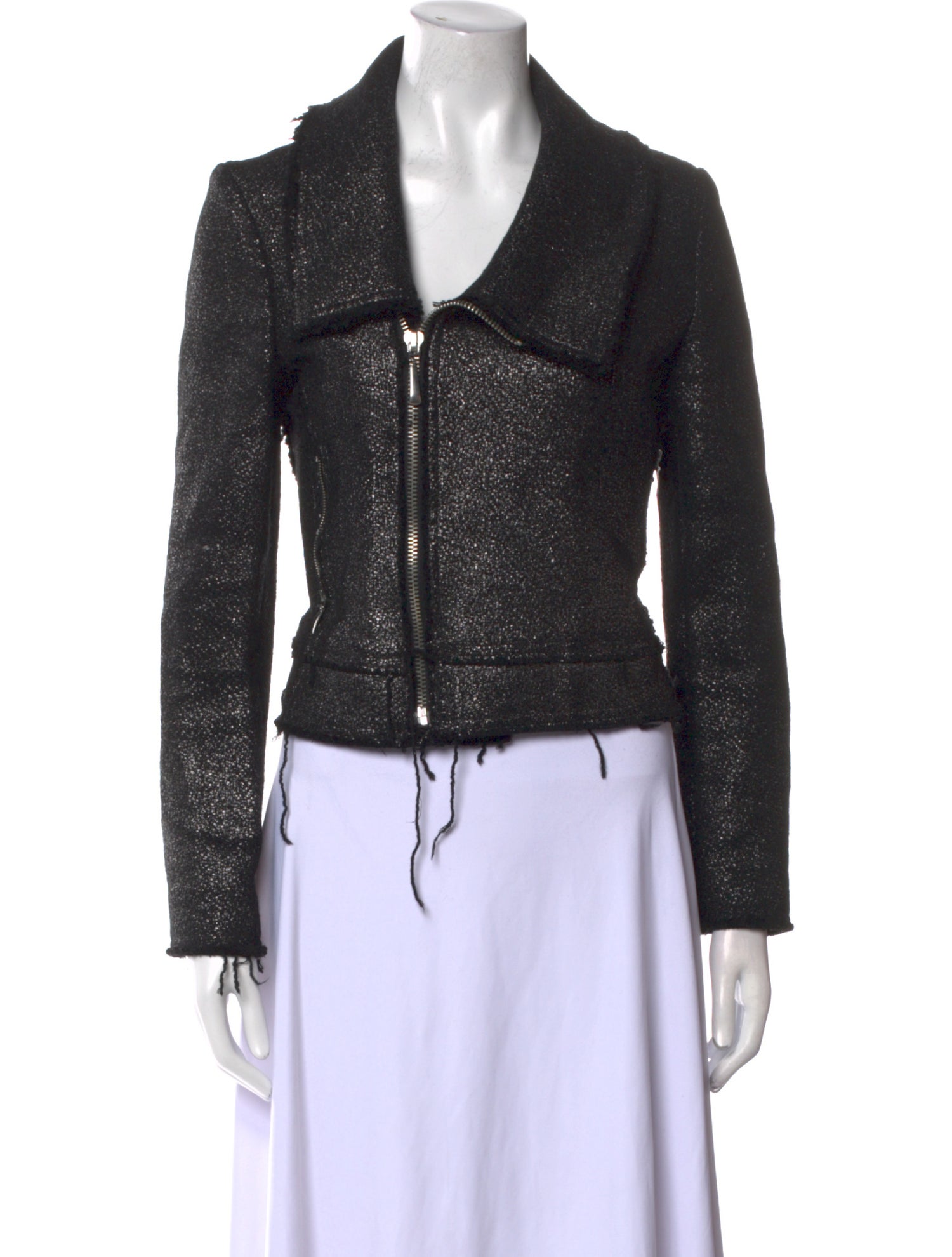 Mara Hoffman Wool Long Sleeve Crop Top